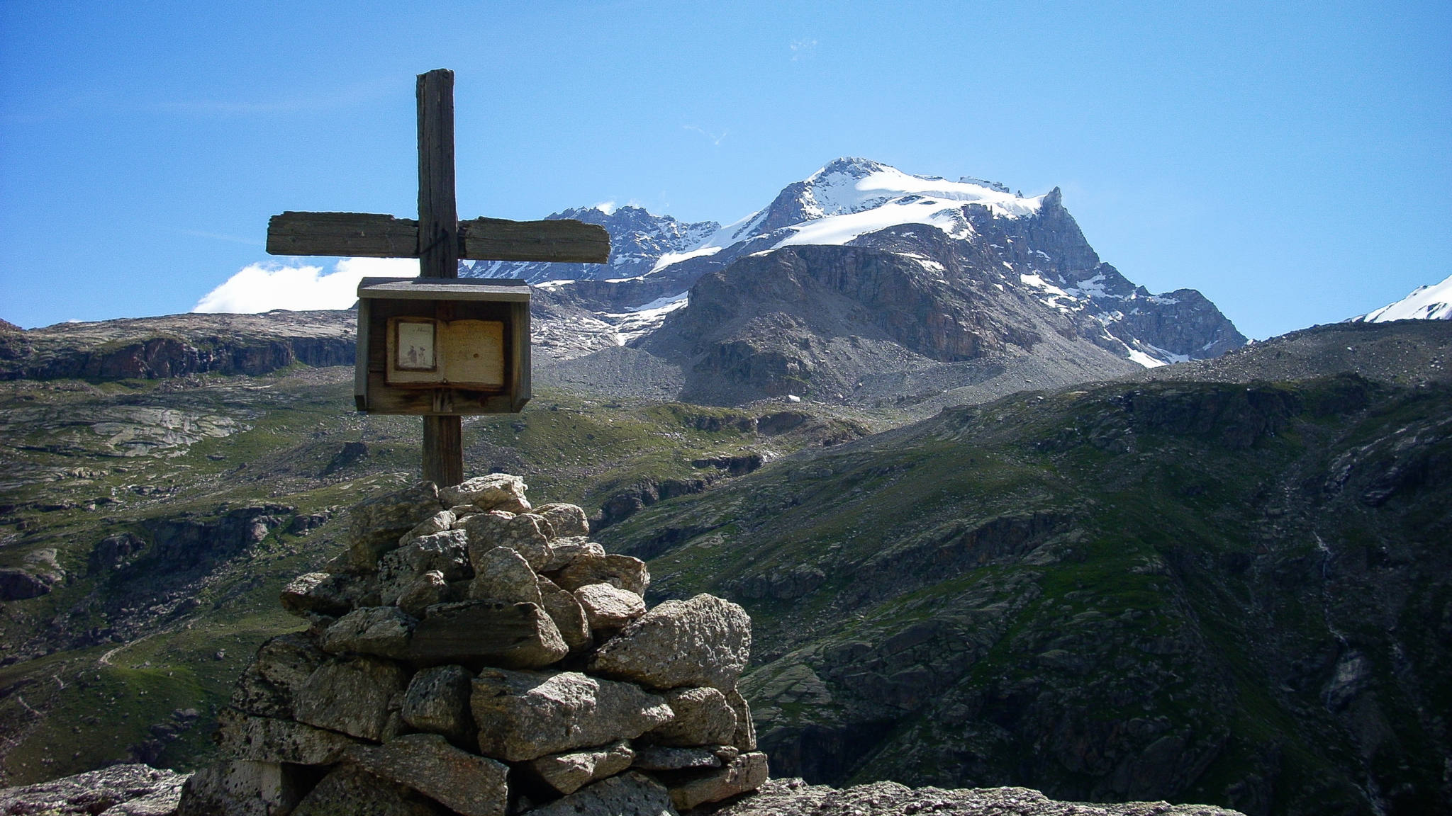 Le Grand Paradis depuis l'alpage de Seiva