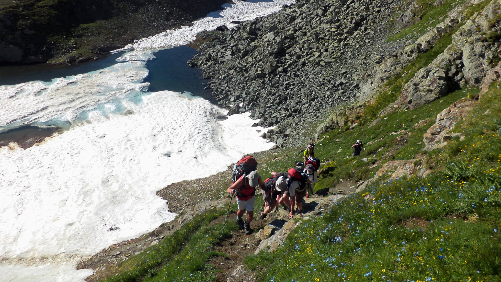 La montée au Col Nivoletta