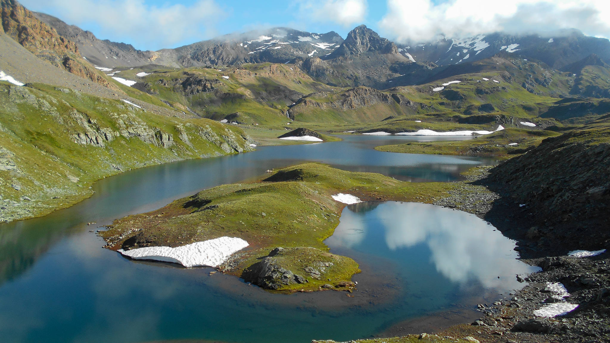 Le lac Rosset, massif du Grand Paradis
