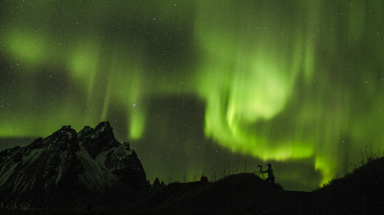 aurore boréale, stage photo en Islande
