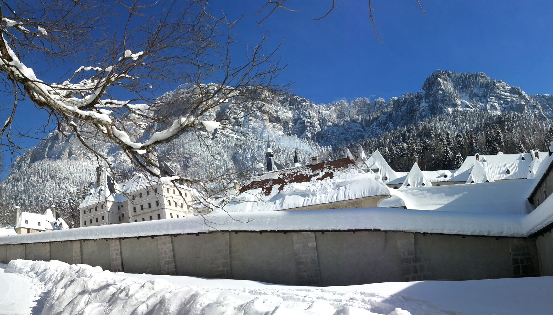 Le Monstère de la Grande Chartreuse, au pied du Grand Som