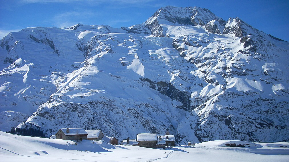 Dôme de la Sache, Mont-Pourri et face nord de Turia