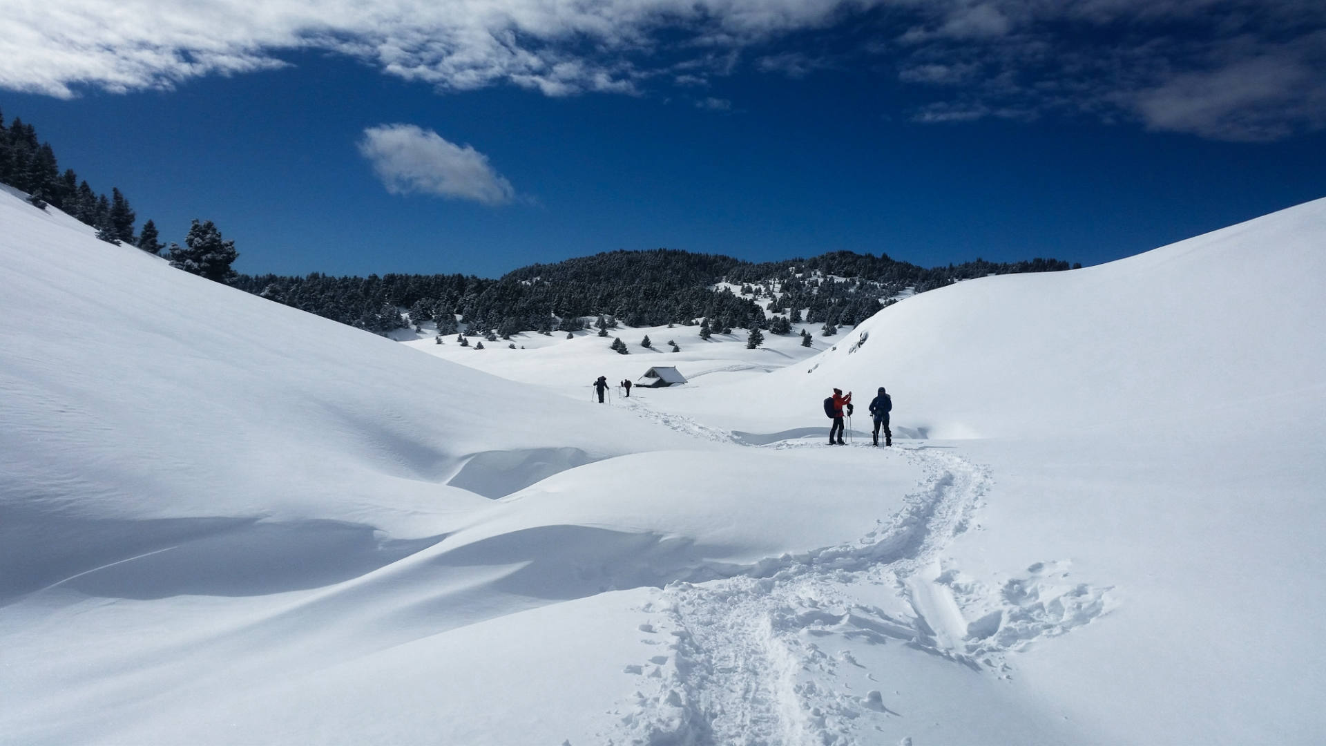 A l'approche de la cabane de Pré Peyret sur les Hauts-Plateaux