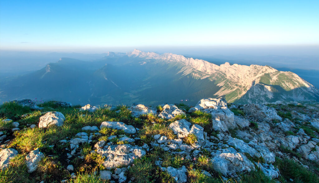 le versant Est de la chaîne du Vercors