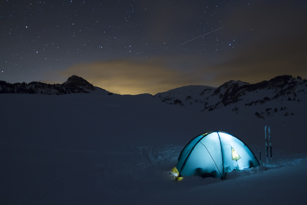 bivouac sur les Hauts Plateaux du Vercors