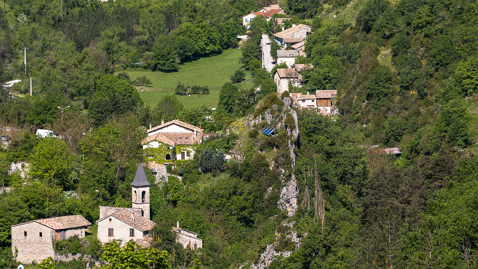 Le paisible village de Beaumont-en-Diois