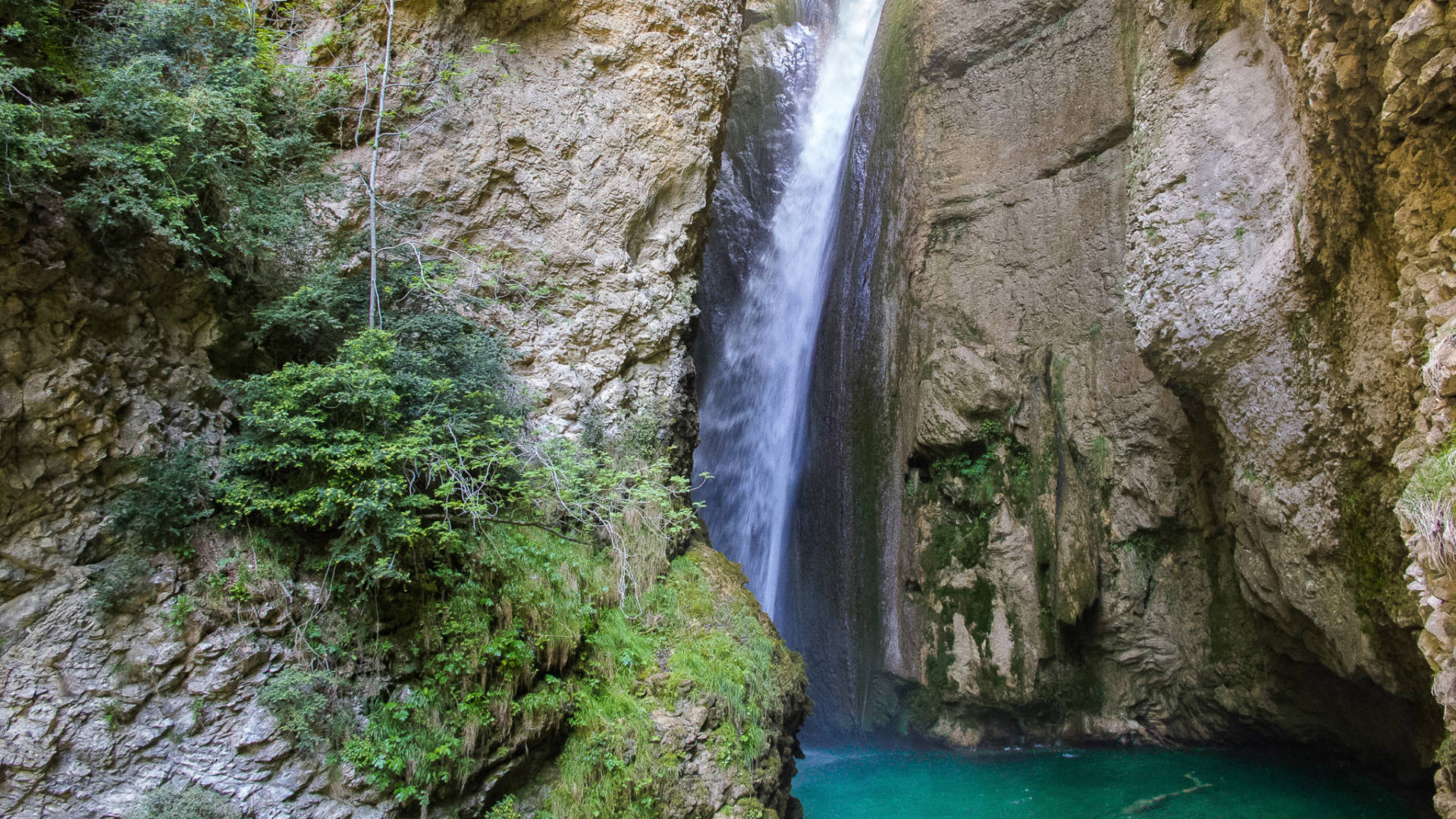 Les chutes de la Druise dans les gorges d'Omblèze