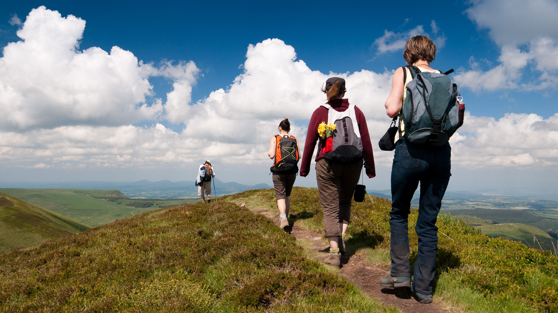 randonneurs pratiquant la marche afghane