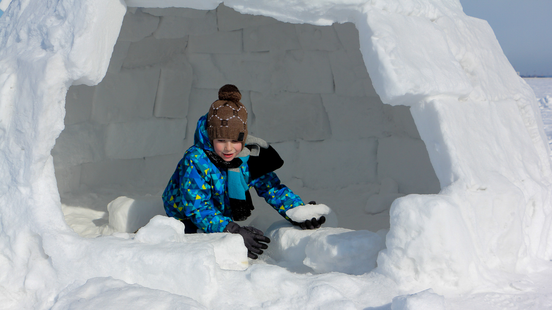 construire un igloo avec des enfants