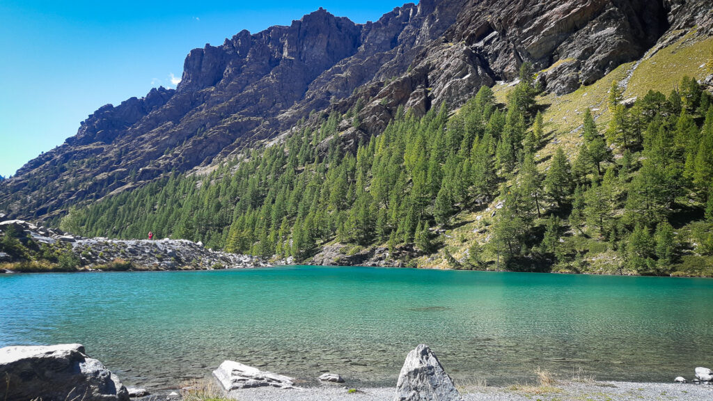 la lac bleu dans le Val d'Ayas