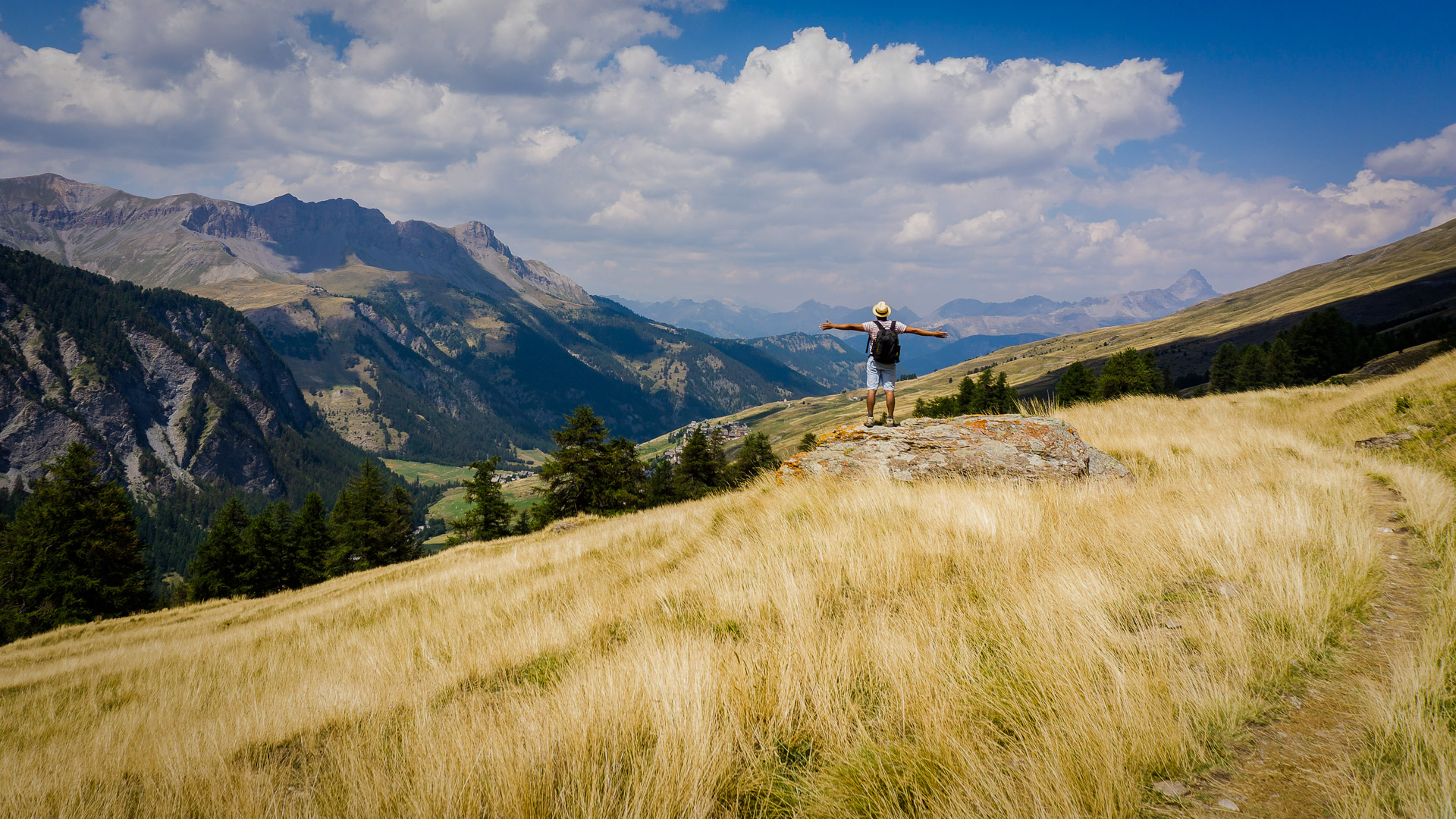 panorama sur les grandes étendues du Parc naturel du Queyras