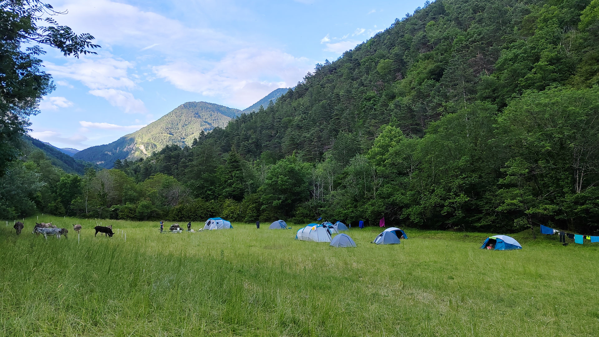 Coin de bivouac de rêve au pied du Vercors