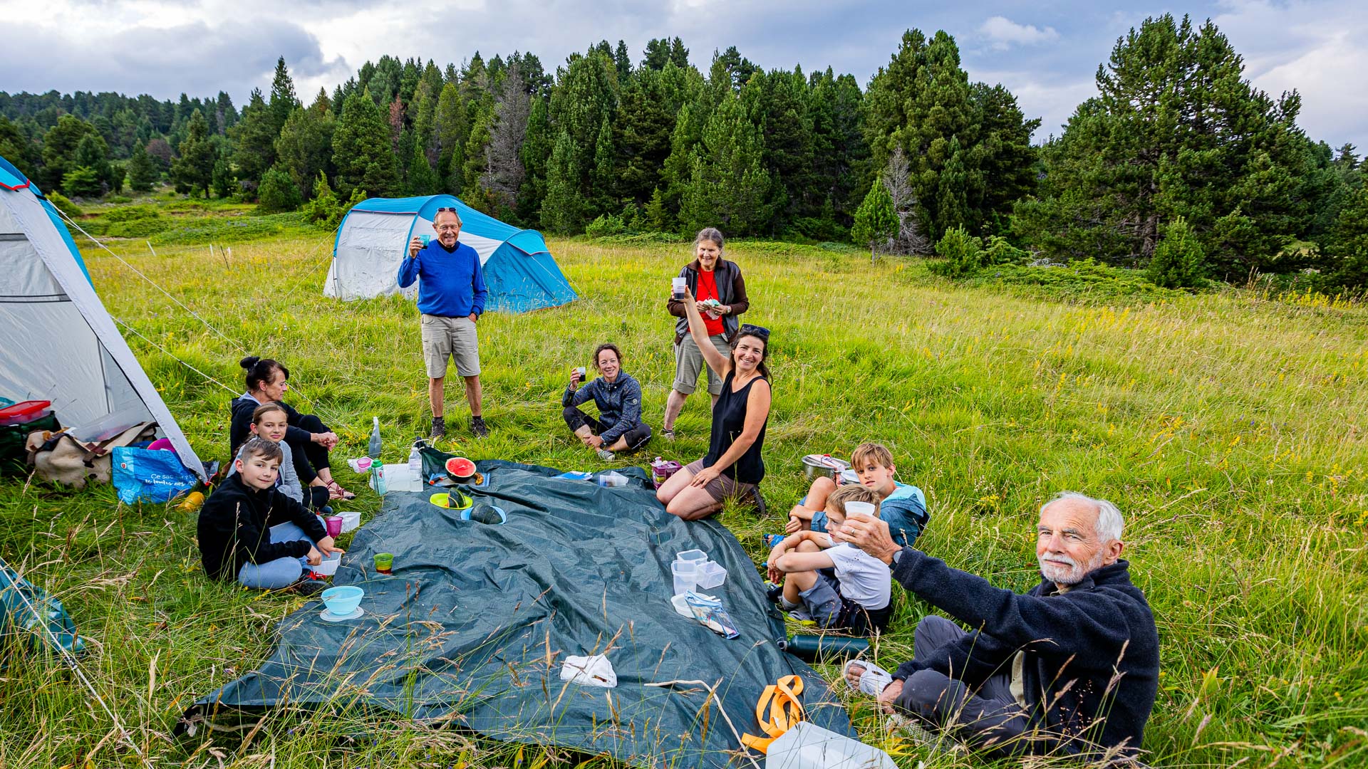 bivouac sur les hauts plateaux du Vercors