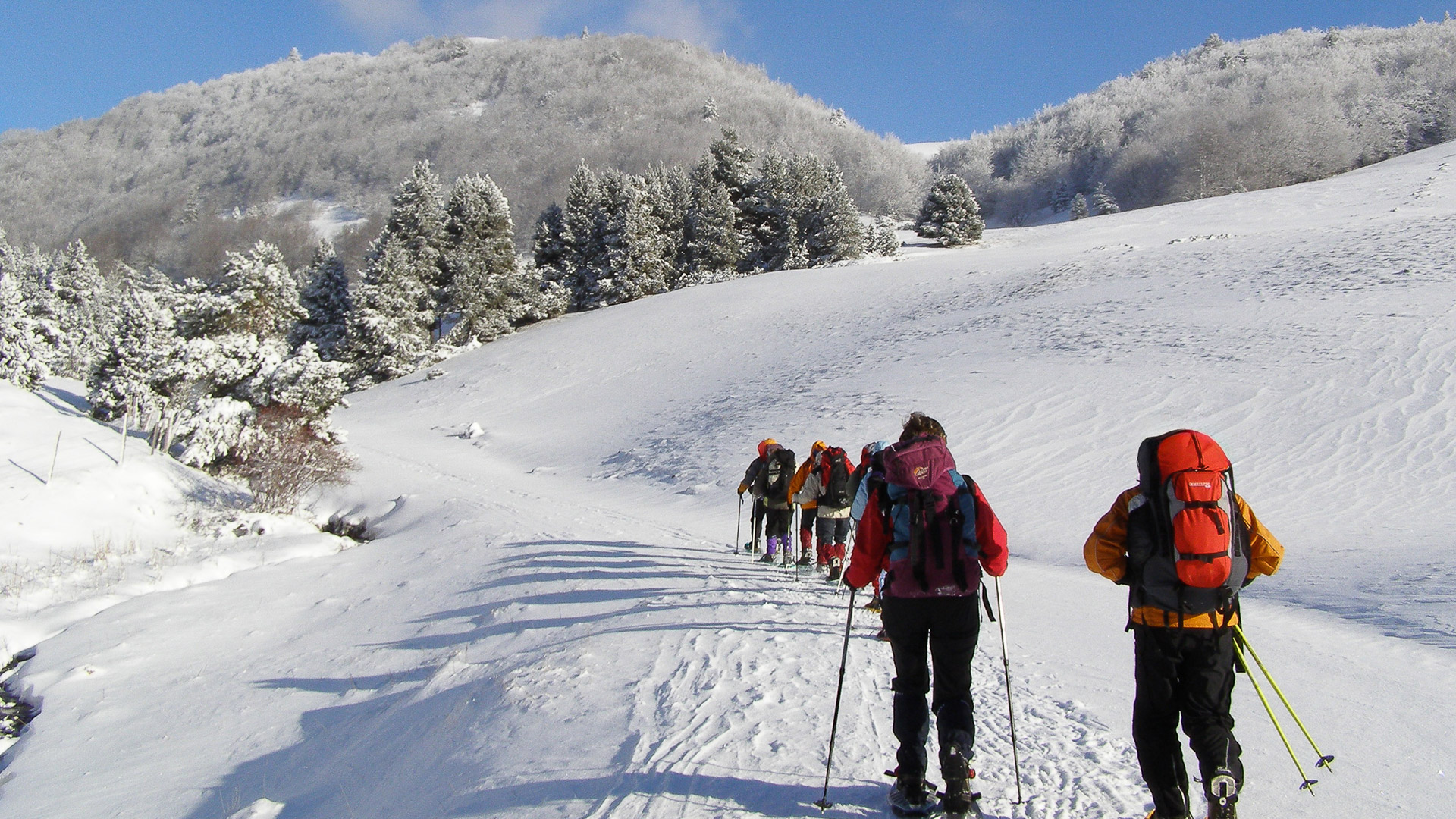 départ en raquettes depuis le vallon de Combeau dans le Vercors