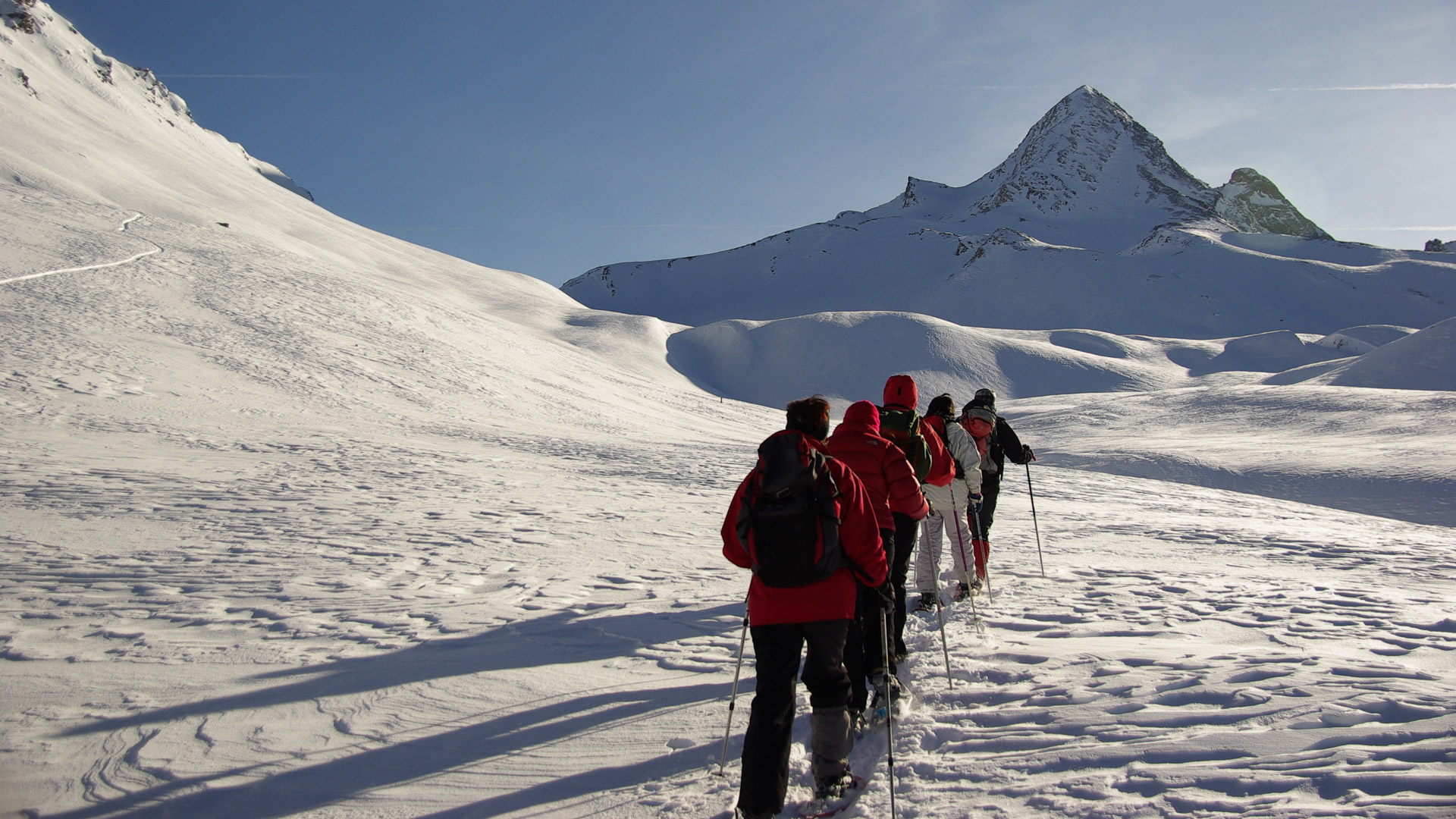 raquettes dans le Queyras, sous le Pain de Sucre