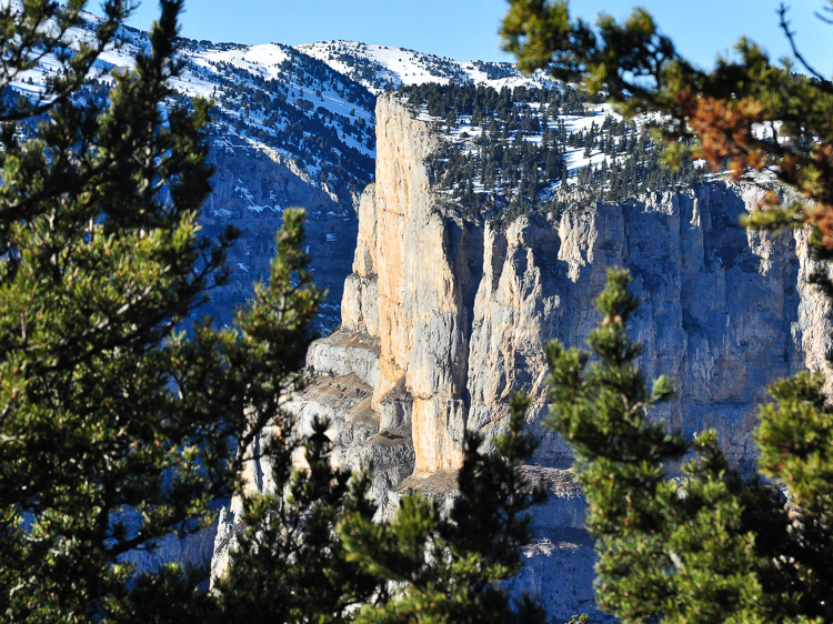 Rocher d'Archiane dans le Vercors