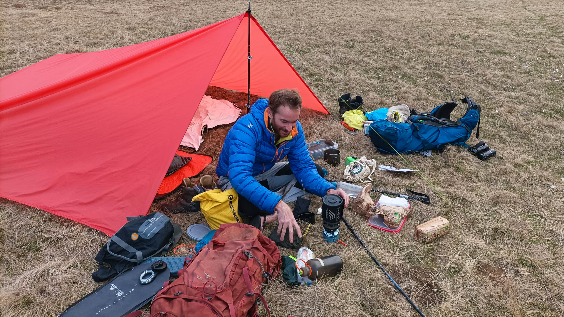 bivouac avec un tarp