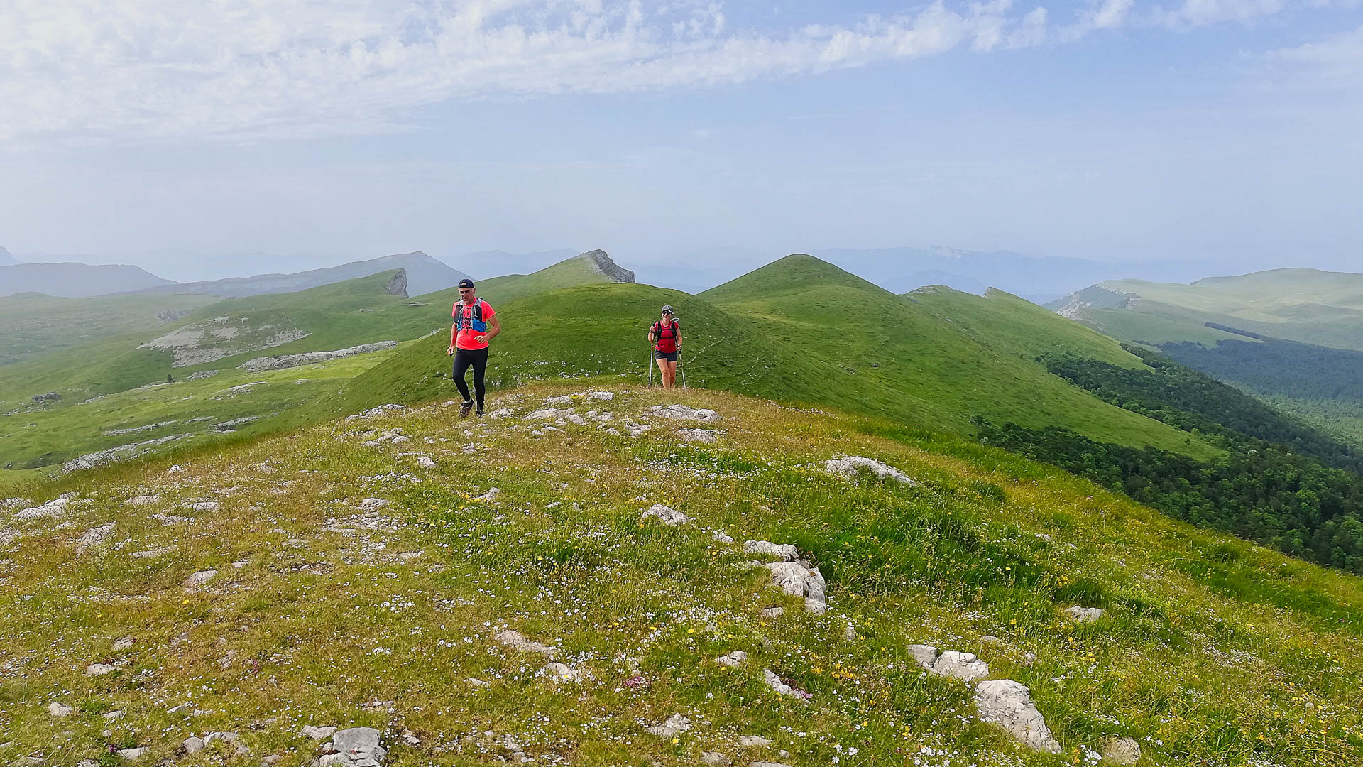 initiation au trail dans le Vercors dans les alpages de Font d'Urle