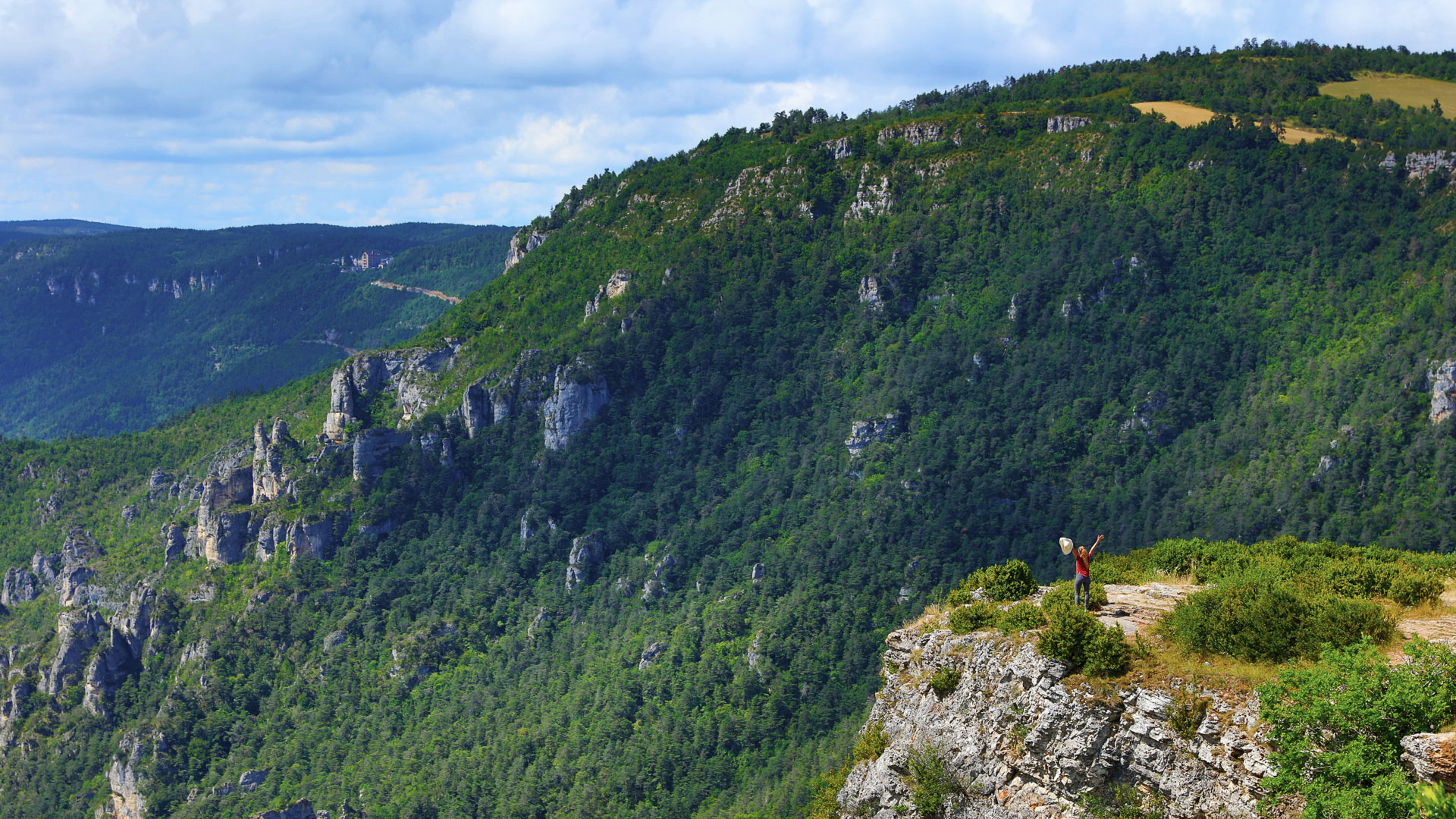 Belvédère avec vue sur les Gorges du Tarn