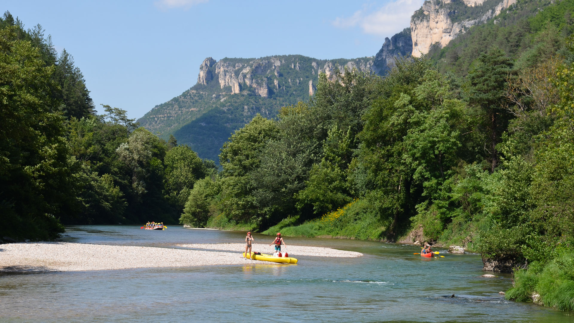 Kayak et canoë dans les gorges du Tarn