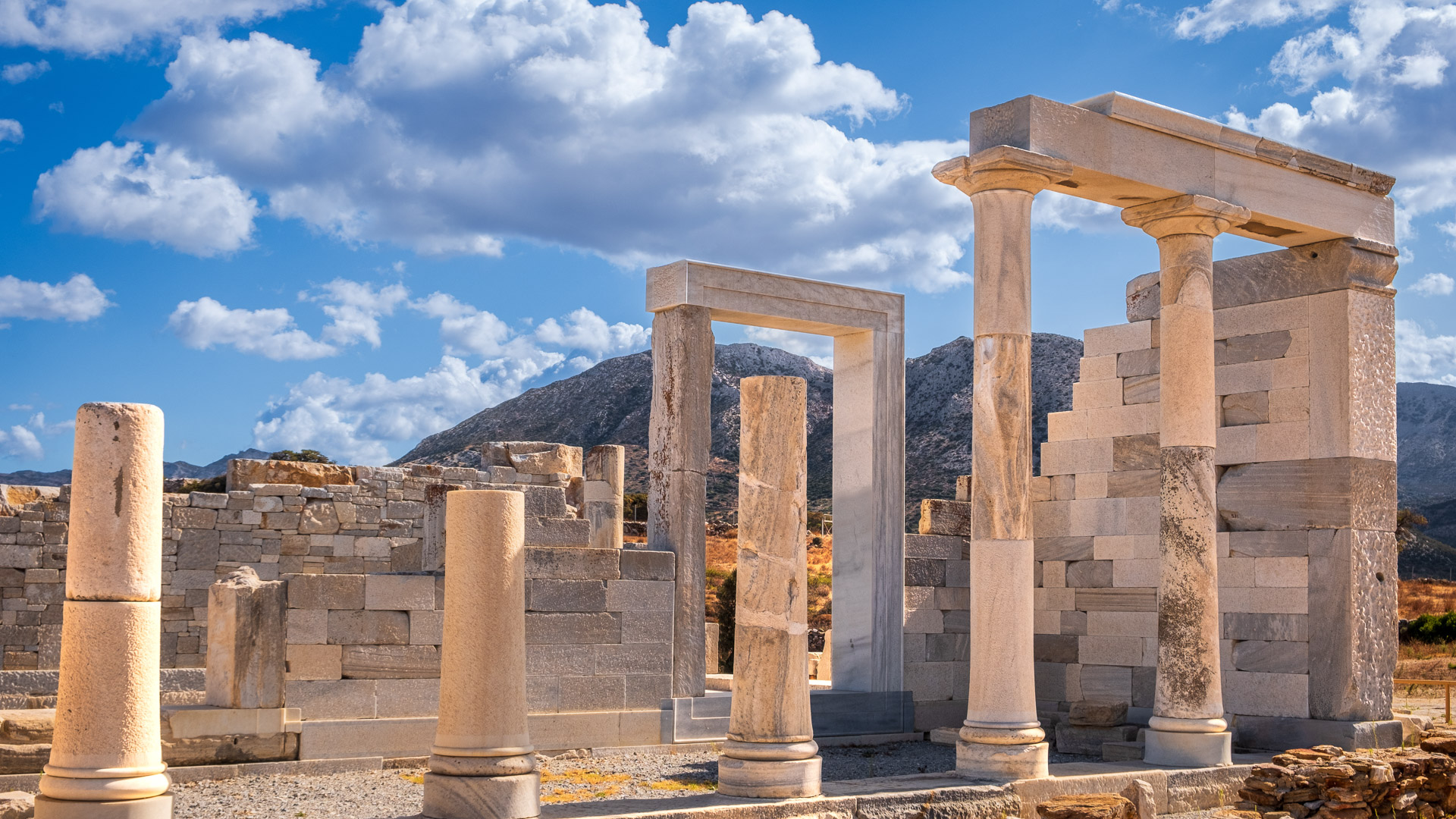 Le temple de Demeter à Naxos dans les Cyclades