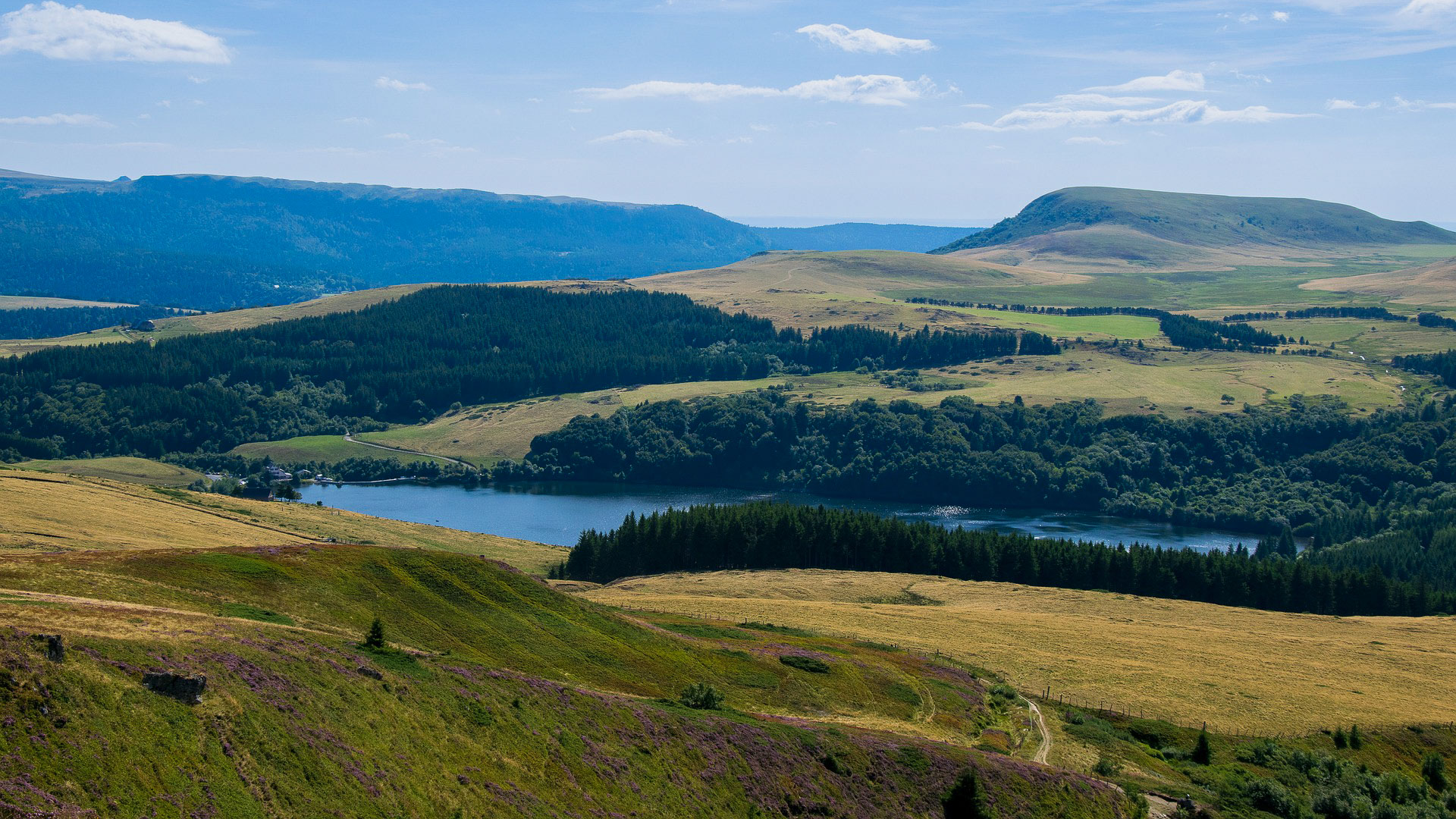 lac de cratère en Auvergne