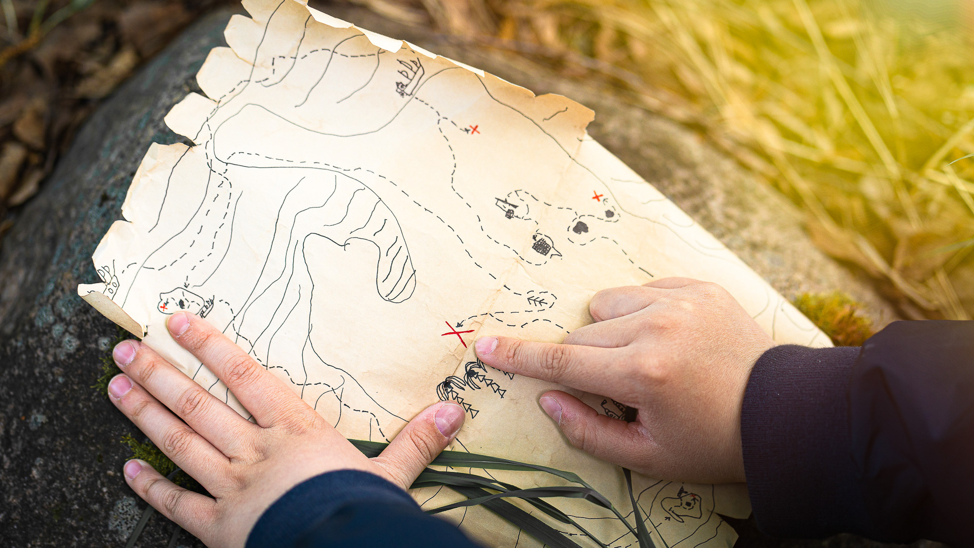 Jeu de piste en forêt pour les enfants