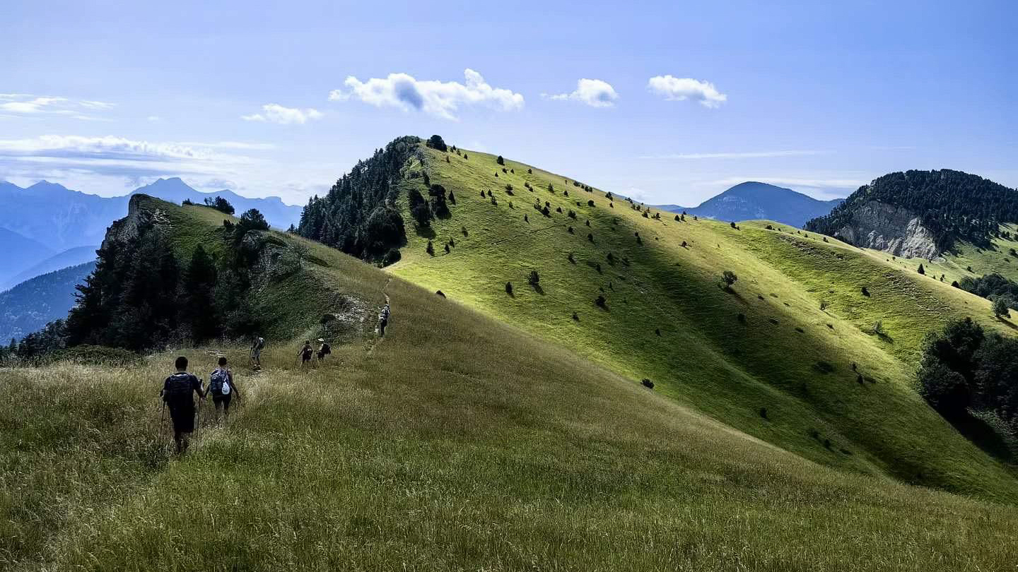rando philo sur les crêtes du Vallon de Combeau dans le Vercors