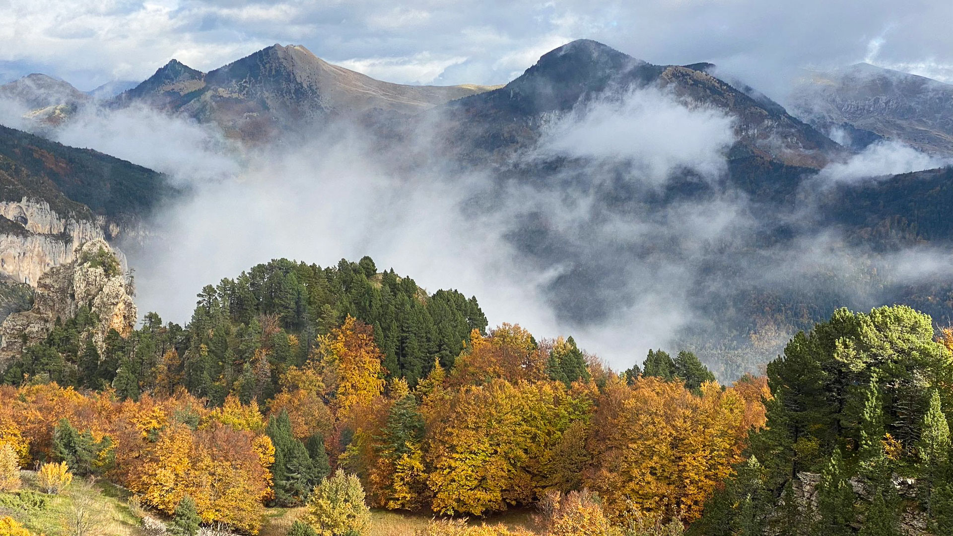paysage bucolique d'automne dans le Vercors